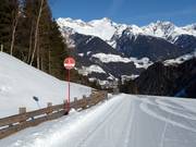 Pistenmarkierung am Speikboden