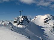 Übergang am Grat zur Karrinne