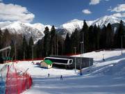 Schussstück zur Talstation – hier vereinen sich die Pisten B1, B2 und B3