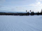 Leichte Pisten dominieren im Talbereich