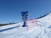 Leistungsfähige Schneekanone im Skigebiet Geilo