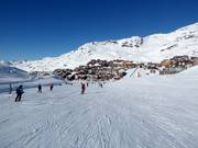 Leichte Piste in Val Thorens