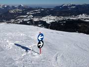 Klare Pistenmarkierung