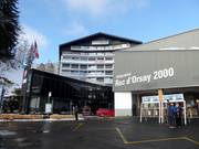 Hotel Le Roc an der Talstation in Villars