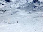 Leichte Abfahrt am Tuxerjoch