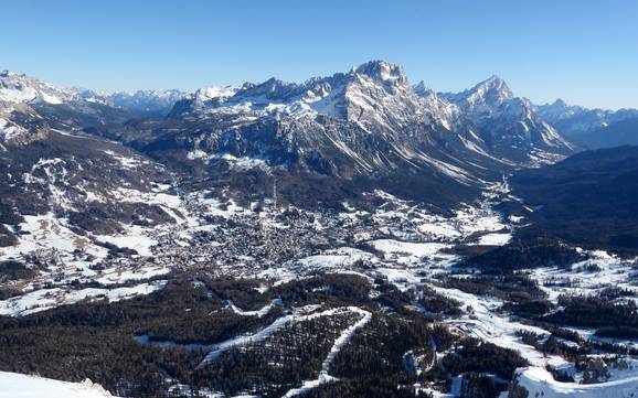 Cortina d’Ampezzo: Größe der Skigebiete – Größe Cortina d'Ampezzo