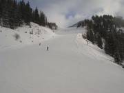 Rote Piste an der Mauritz-Doppelsesselbahn