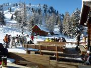 Sonnenterrasse an der Galsterbergalmhütte