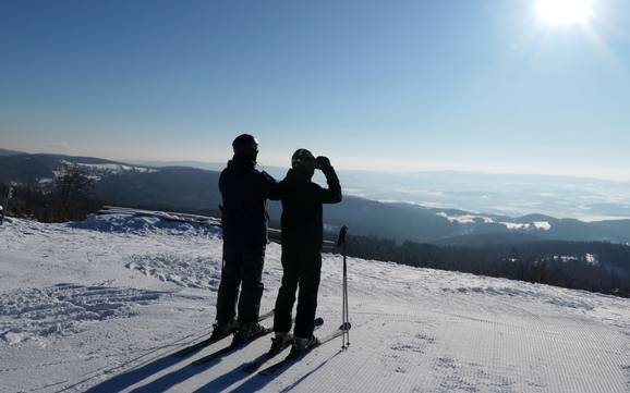 Nordwesttschechien (Severozápad): Umweltfreundlichkeit der Skigebiete – Umweltfreundlichkeit Pleßberg (Plešivec) – Abertamy