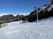 Übungspiste an der Vierersesselbahn Robellóns