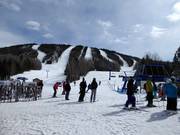 Blick auf das Skigebiet Le Mont Grand-Fonds