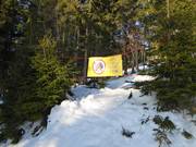 Abseits der Pisten darf nicht gefahren werden