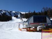 Zirbenjet - 6er Hochgeschwindigkeits-Sesselbahn (kuppelbar) mit Abdeckhauben und Sitzheizung