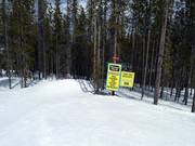 Einfahrt zur Kinderpiste
