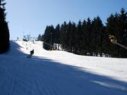 Gut geneigt: Piste am Poppenberg