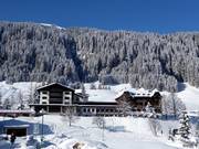 Das Hotel Madrisa direkt im Ort Gargellen