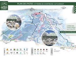 Pistenplan St. Pierre de Chartreuse – Le Planolet