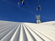 Perfekt präparierte Piste am Rosskopf