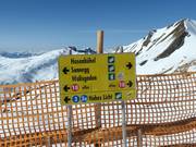 Pistenausschilderung im Skigebiet Damüls-Mellau