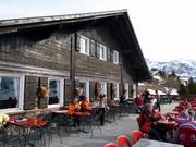 Typische Hütte im Skigebiet Les Portes du Soleil