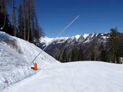 Beschneiungsanlage an der Talabfahrt nach Mauterndorf
