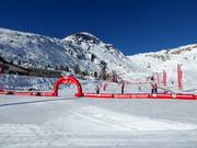 Blick auf den Übungsbereich der Schweizer Skischule Grimentz