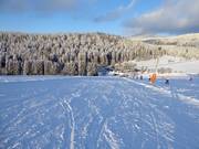Leichte und breite Piste am Mühlberglift