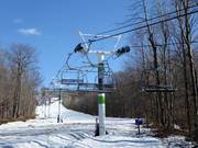 Mont Saint-Bruno Quadruple C - 4er Sesselbahn fix geklemmt