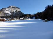 Die leichte Skipiste in Bad Häring