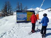 Informationstafel am Freiberglift