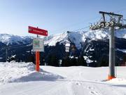 Start der Rodelbahn nach Saas