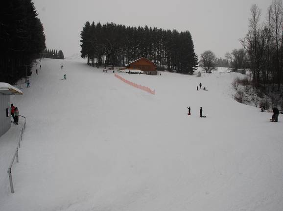 Skipiste in Kirburg-Höllental