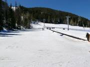 Leichte Piste mit Förderband