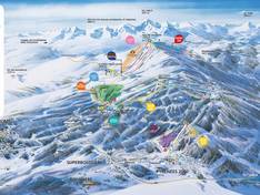 Pistenplan Font-Romeu/Bolquère Pyrénées 2000