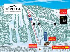 Pistenplan Teplica – Brezovica