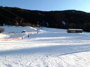 Leichte Piste am Skilift in Trins