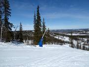 Schneilanze im Skigebiet Dundret Lapland