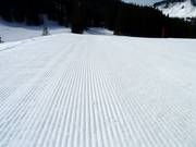 Präparierte Piste im Skigebiet Balderschwang
