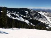 Blick auf die schweren Abfahrten
