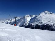 Breite Pisten und hochalpine Bergwelt dominieren in Vent