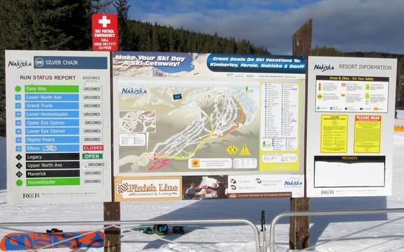 Kananaskis Range: Orientierung in Skigebieten – Orientierung Nakiska