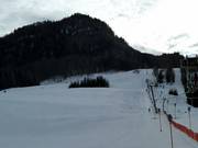 Blick auf die Skipiste am Lärchenhof