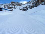 Präparierte Piste in Obereggen