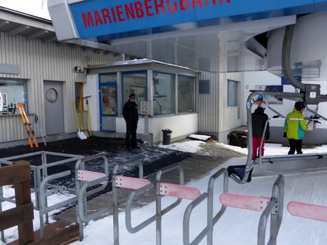 Wettersteingebirge und Mieminger Kette: Freundlichkeit der Skigebiete – Freundlichkeit Biberwier – Marienberg