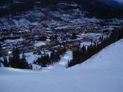 Blick auf die Unterkünfte in Keystone