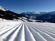 Perfekt präparierte Piste in Serfaus-Fiss-Ladis