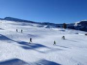 Leiche Piste an der Sesselbahn Panorama