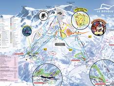 Pistenplan Dévoluy – Superdévoluy/La Joue du Loup