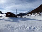 Blick auf das Skigebiet Münster-Geschinen