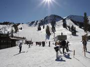 Blick von der Main Lodge auf die Pisten